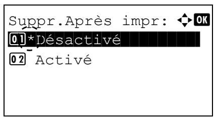 KYOCERA FS-4300DN - Suppr.Àpès impr (paramètre de suppression des données après l'impression) - 2