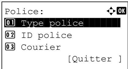 KYOCERA FS-4300DN - Police (Sélection de la police par défaut) - 3