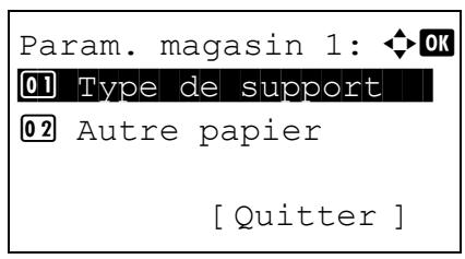 KYOCERA FS-4300DN - Définition du format du papier à partir du panneau de commande - 2