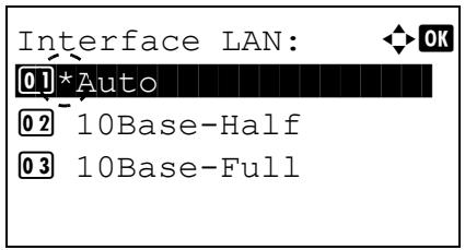 KYOCERA FS-4300DN - Interface LAN (Paramètre d'interface réseau local) - 2