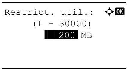 KYOCERA FS-4300DN - Restrict. util. (paramètre pour la capacité d'utilisation maximum) - 2