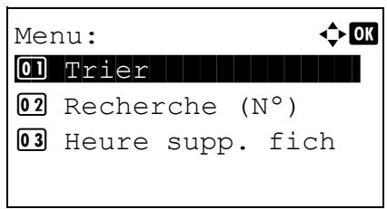 KYOCERA FS-4300DN - Tri de la liste des boîtes personalisées - 1