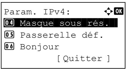 KYOCERA FS-4300DN - Saisie du masque de sous-réseau - 2