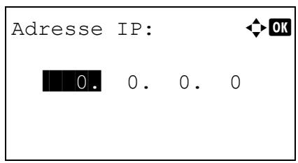 KYOCERA FS-4300DN - Saisie d'une adresse IP - 1