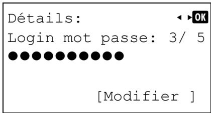 KYOCERA FS-C8650DN - Pour modifier le mot de passe de connexion - 1