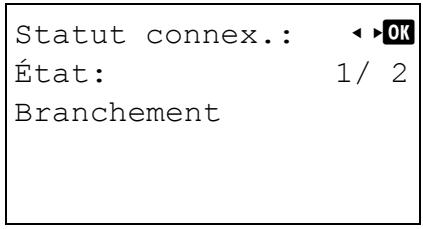 KYOCERA FS-C8650DN - Statut connex. (vérifier le statut de connexion du réseau sans fil) - 1