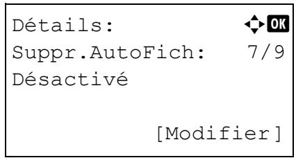 KYOCERA FS-C8650DN - Suppr. autofich (paramètre pour la suppression automatique des fichiers) - 1