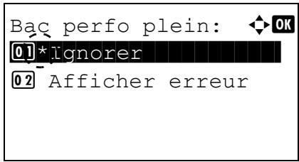 KYOCERA FS-C8650DN - Bac perfo plein (paramètre lorsque le bac de perforation est plein) - 1