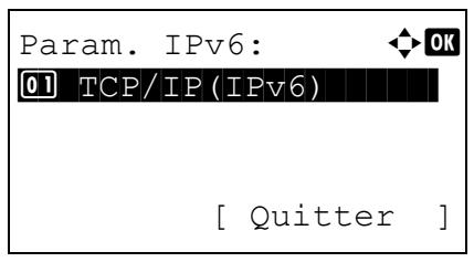 KYOCERA FS-C8650DN - Param. IPV6 (paramètres tcp/ip IPV6) - 1