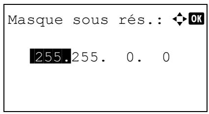 KYOCERA FS-C8650DN - Masque sous-réseau. (paramètres du masque de sous-réseau) - 2