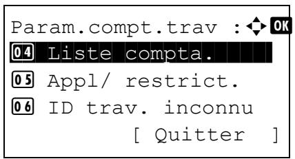 KYOCERA FS-C8650DN - Application des restrictions (paramètres de fonctionnement lorsque les limites sont dépassées) - 2