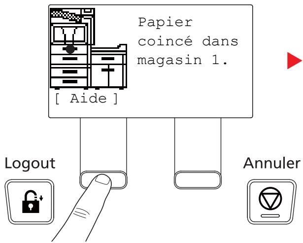 KYOCERA FS-C8650DN - Utilisation des messages d'aide en ligne - 1