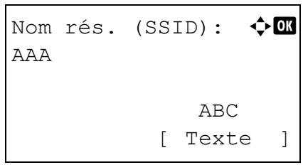 KYOCERA FS-C8650DN - Nom de rés. (SSID) (enregistrement du SSD du point d'accès) - 1