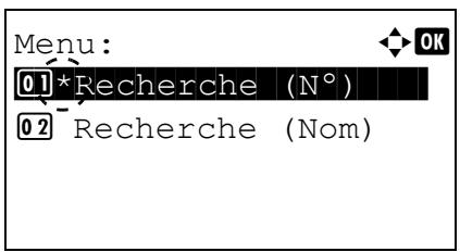 KYOCERA FS-C8650DN - Recherche par numéro de boîte - 1