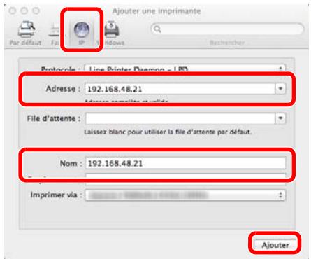 KYOCERA FS-C8650DN - Installation du pilote d'imprimante sous macintosh - 8
