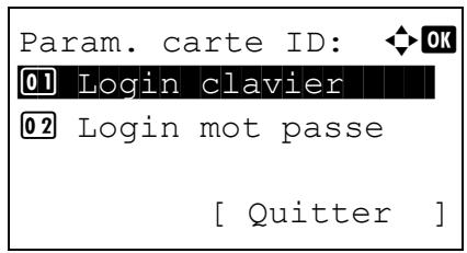 KYOCERA FS-C8650DN - Param. carte ID - 2