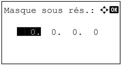 KYOCERA FS-C8650DN - Saisie du masque de sous-réseau - 1