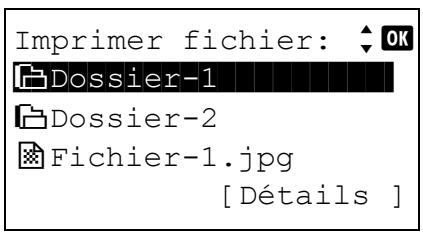 KYOCERA FS-C8650DN - Affichage de la liste des fichiers - 1