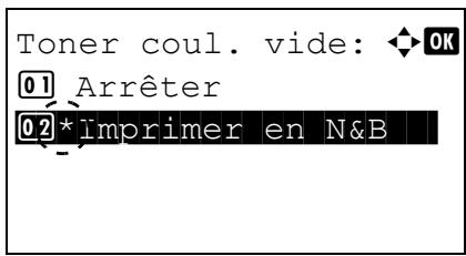 KYOCERA FS-C8650DN - Toner coul. vide (paramètre lorsque le toner couleur se termine) - 1