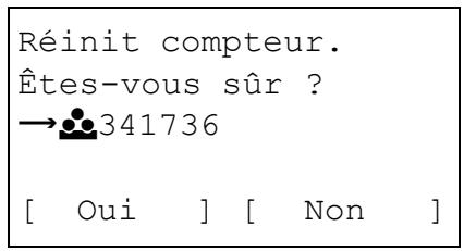 KYOCERA FS-C8650DN - Réinitialisation compteur compta ch. trav (totaux réinitialisés par compte) - 4