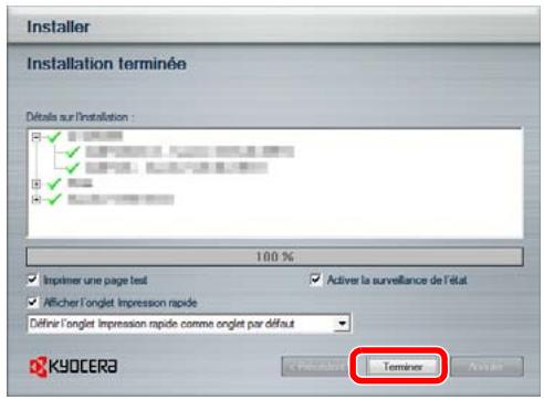 KYOCERA FS-C8650DN - Installation du pilote d'imprimante sous windows - 13