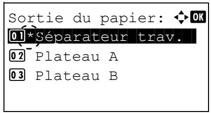 KYOCERA FS-C8650DN - Sortie papier (sélection de l'emplacement de sortie) - 3