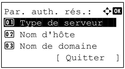 KYOCERA FS-C8650DN - Paramètre d'authentification réseau - 2