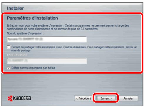 KYOCERA FS-C8650DN - Installation du pilote d'imprimante sous windows - 10