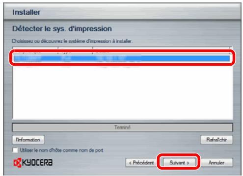 KYOCERA FS-C8650DN - Installation du pilote d'imprimante sous windows - 8
