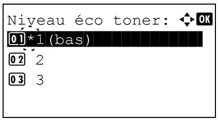 KYOCERA FS-C8650DN - Niveau éco toner (sélection du niveau d'économie de toner) - 2