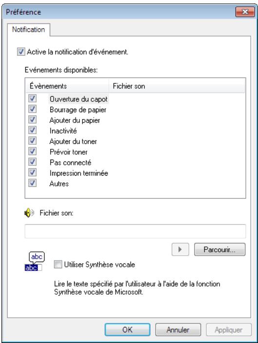 KYOCERA FS-C8650DN - Paramètres de notification - 1