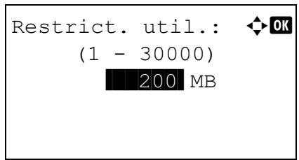 KYOCERA FS-C8650DN - Restrict. util. (paramètre pour la capacité d'usage maximum) - 2