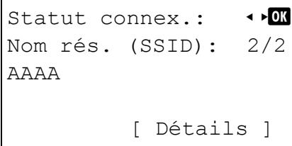 KYOCERA FS-C8650DN - Statut connex. (vérifier le statut de connexion du réseau sans fil) - 2