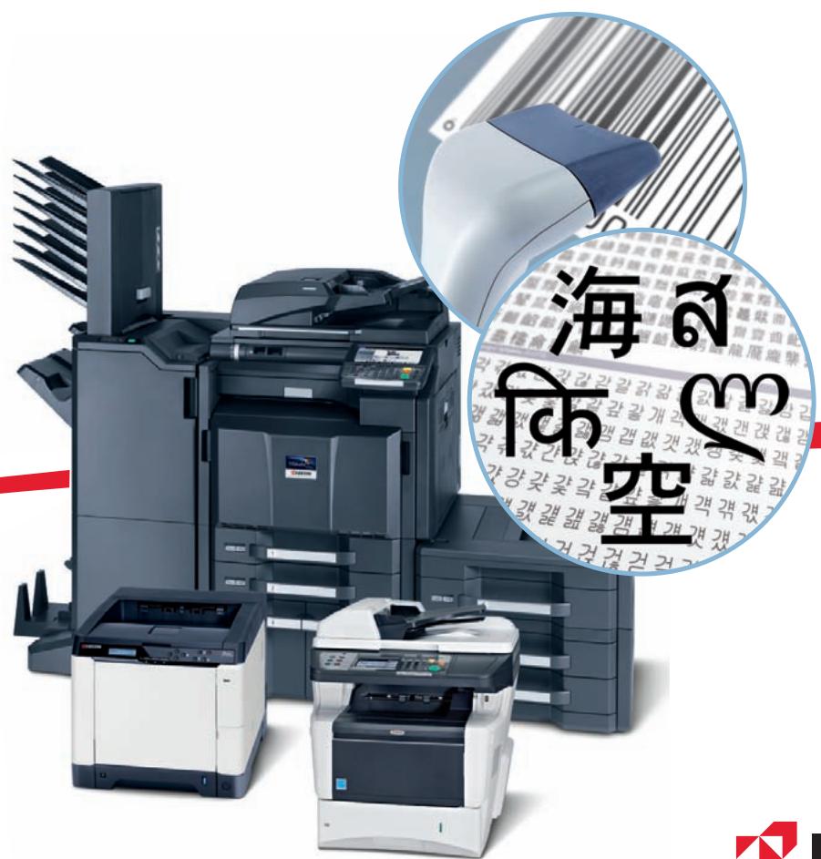 KYOCERA PCL BARCODE FLASH - Impressions de CODES à BARRES et unicode flexibles. - 1