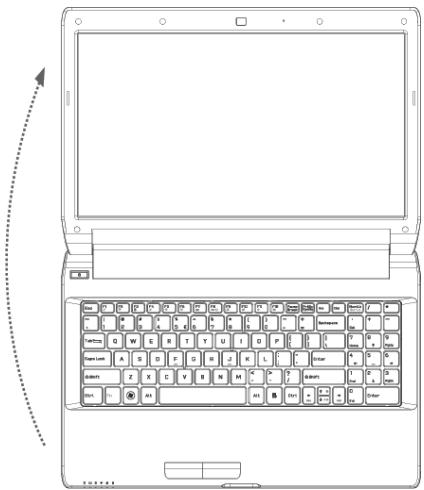 MEDION AKOYA E6228 MD 99050 - Öffnen und Schließen des Displays - 1