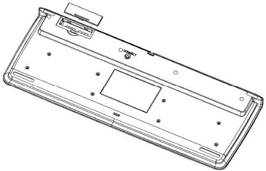 MEDION AKOYA P4011 D AIO - Mise en place des piles dans le clavier - 1