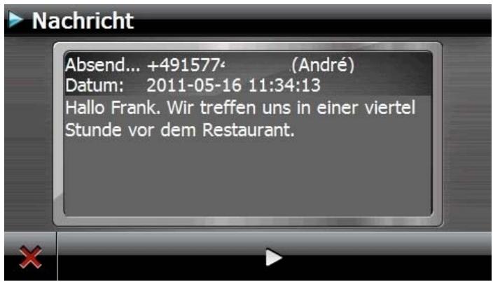 MEDION GOPAL E4460 M40 MD 99130 - Eingehende Nachrichten lesen oder vorlesen halten - 1