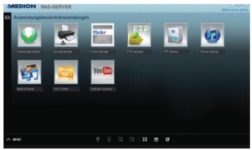 MEDION LIFE P89625 MD 86517 - Menu Anwendungen - 1
