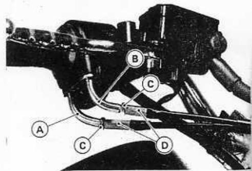KAWASAKI EL 250 MOD - Réglage des câbles des gaz - 1