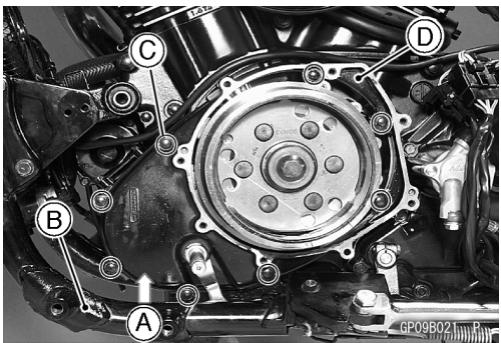 KAWASAKI VN1500 MEAN STREAK - Einbau des Lichtmaschinenrotors - 1