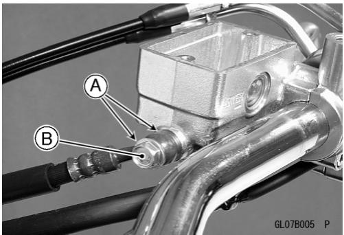 KAWASAKI VN1500 MEAN STREAK - Einbau des Vorderrad-Hauptbremszylinders - 3