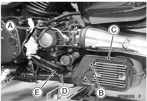 KAWASAKI VN1500 MEAN STREAK - Ausbau des Reglers/Gleichrichters - 1