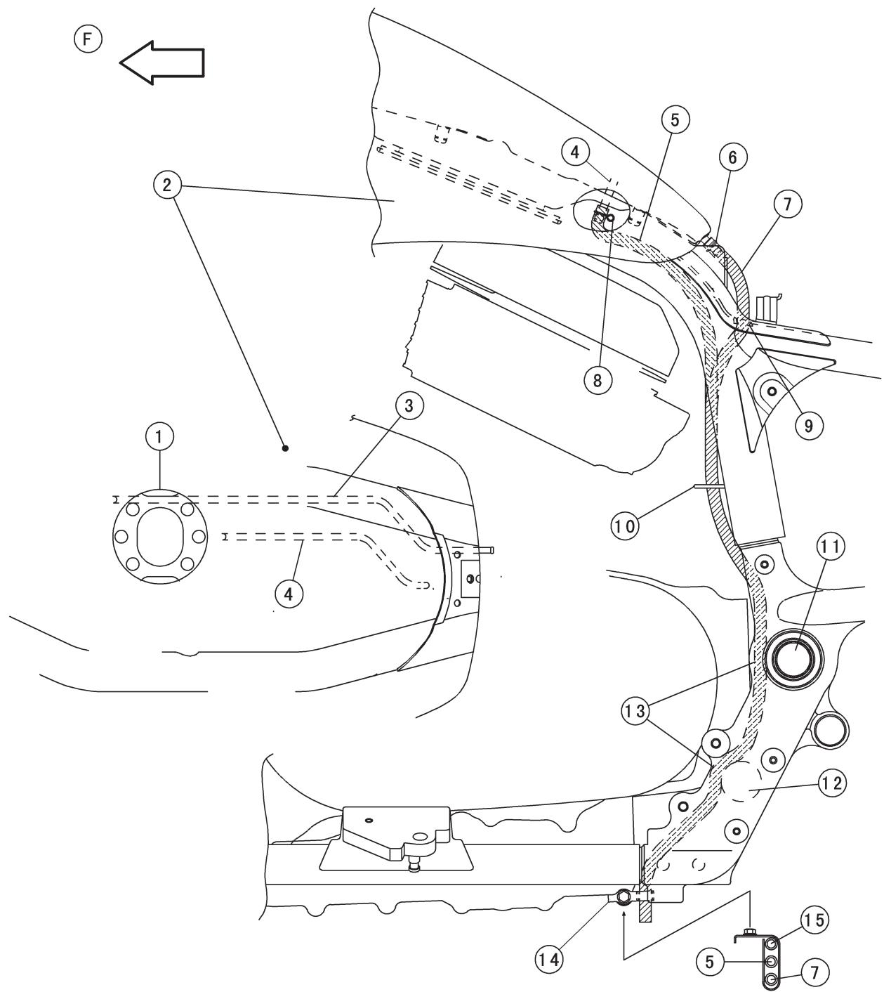 KAWASAKI VN1500 MEAN STREAK - Verlegen von Betätigungszügen, Leitungen und Schläuchen - 1
