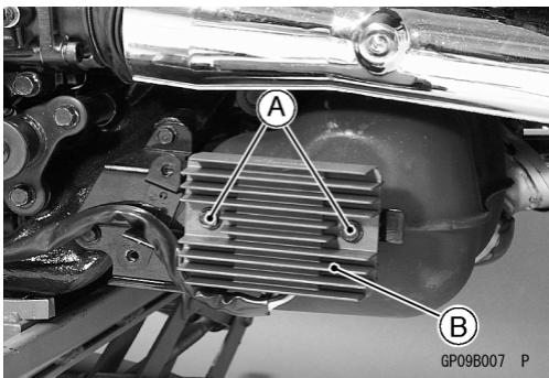 KAWASAKI VN1500 MEAN STREAK - Ausbau des Reglers/Gleichrichters - 3