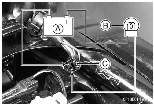 KAWASAKI VN1500 MEAN STREAK - Prüfen des Kraftstoffreserveschalters - 1