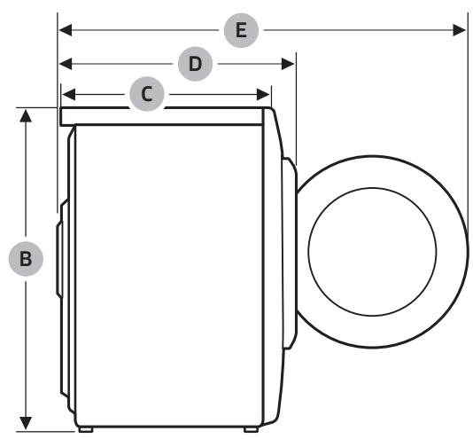 SAMSUNG QUICKDRIVE WW90M645OPW - Caractéristiques techniques - 2