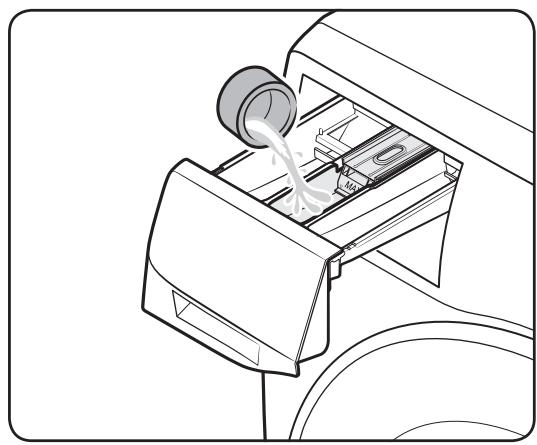 SAMSUNG QUICKDRIVE WW90M645OPW - Pour permettre des agents de lavage dans le tiroir à lessive - 2