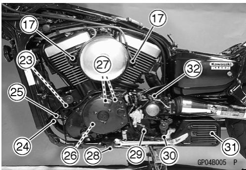KAWASAKI VULCAN 1500 MEAN STREAK - Lage der Teile - 4