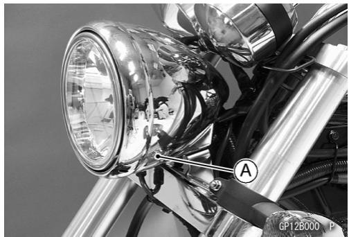KAWASAKI VULCAN 1500 MEAN STREAK - Ausbau des Scheinwerfertops - 1