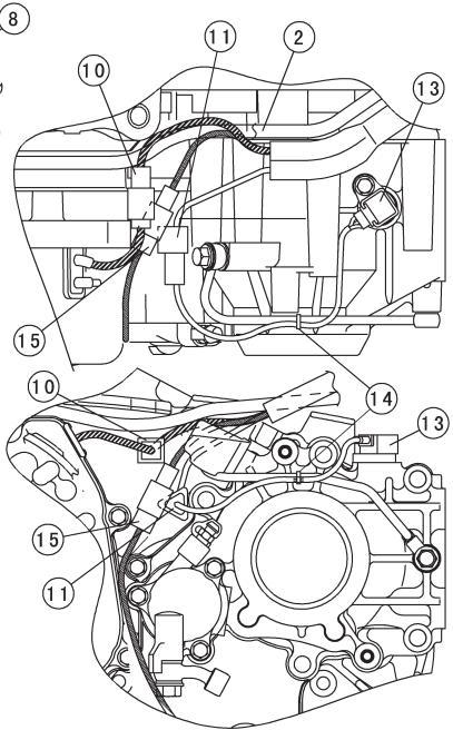 KAWASAKI VULCAN 1500 MEAN STREAK - Verlegen von Betätigungszügen, Leitungen und Schläuchen - 2